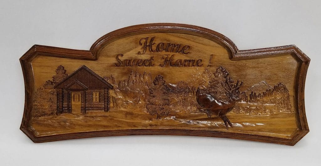 home sweet home carving